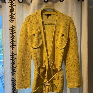 Maje hollow knitted sling knitted cardigan jacket and matching tank (set)